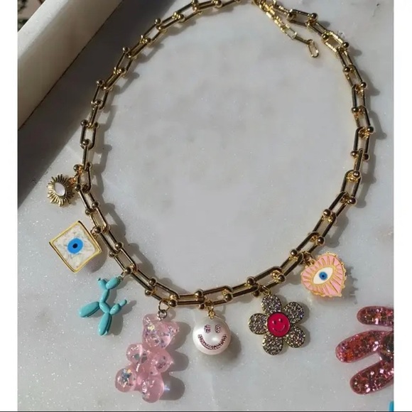 Zara Chain I-Shape Hardwear Gold Baroque Artist Charm Bar Circle Bracelet - Picture 8 of 9